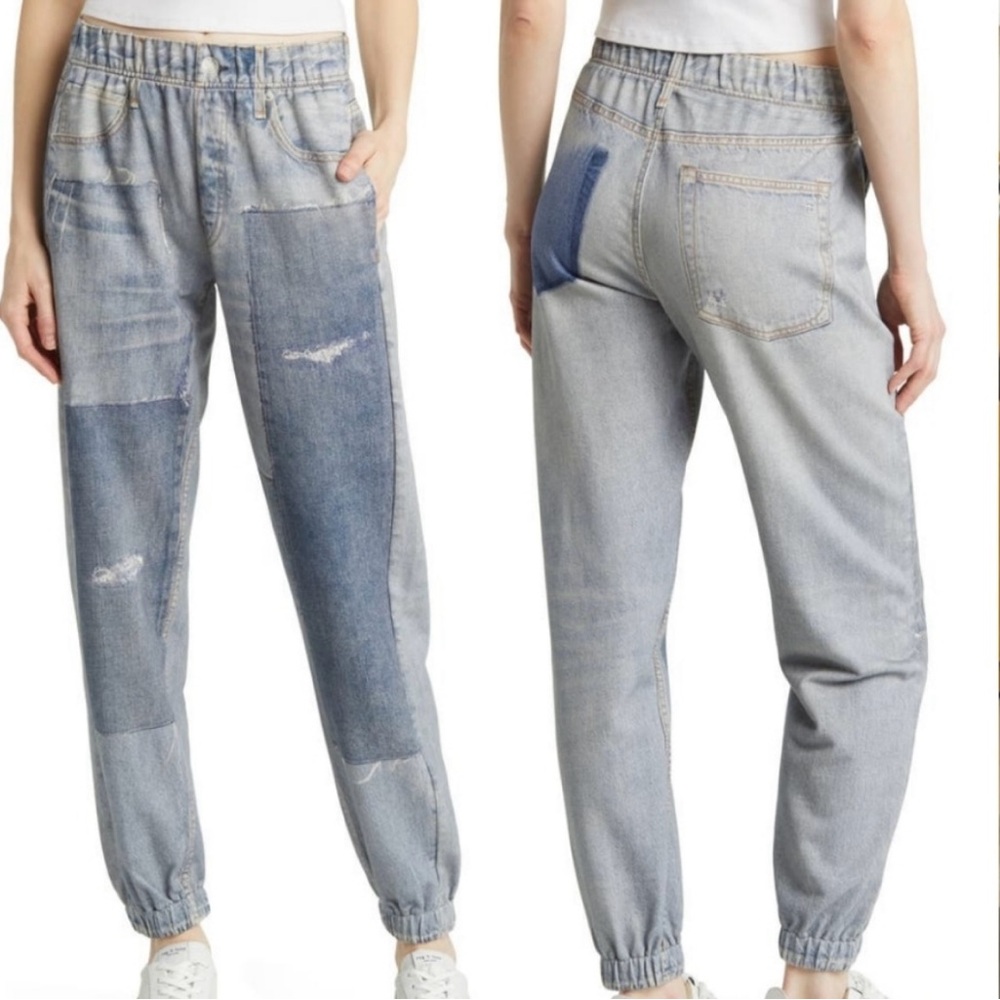 Rag & Bone NEW Marimar Lex Patchwork Jogger W/ Pockets Sz.XS Grunge Lounge